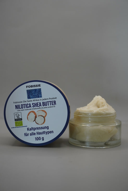 Bio Nilotica Shea Butter mit Bio-Zitronenöl – 100 % Naturpflege, erfrischend zitronig