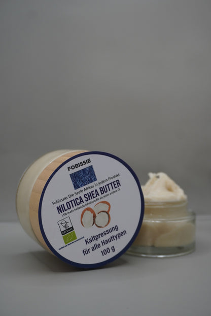 Bio Nilotica Shea Butter mit Bio-Zitronenöl – 100 % Naturpflege, erfrischend zitronig