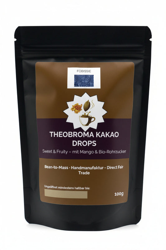 Fobissie Sweet & Fruity – Kakaodrops mit Mango & Bio-Rohrzucker (100 g)